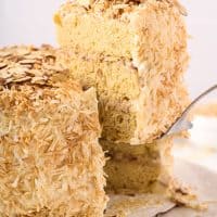 Coconut Almond Cream Cake