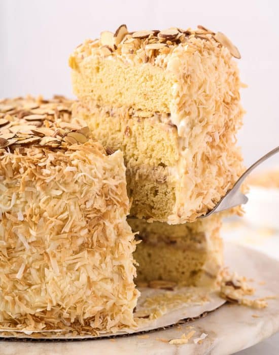 Coconut Almond Cream Cake