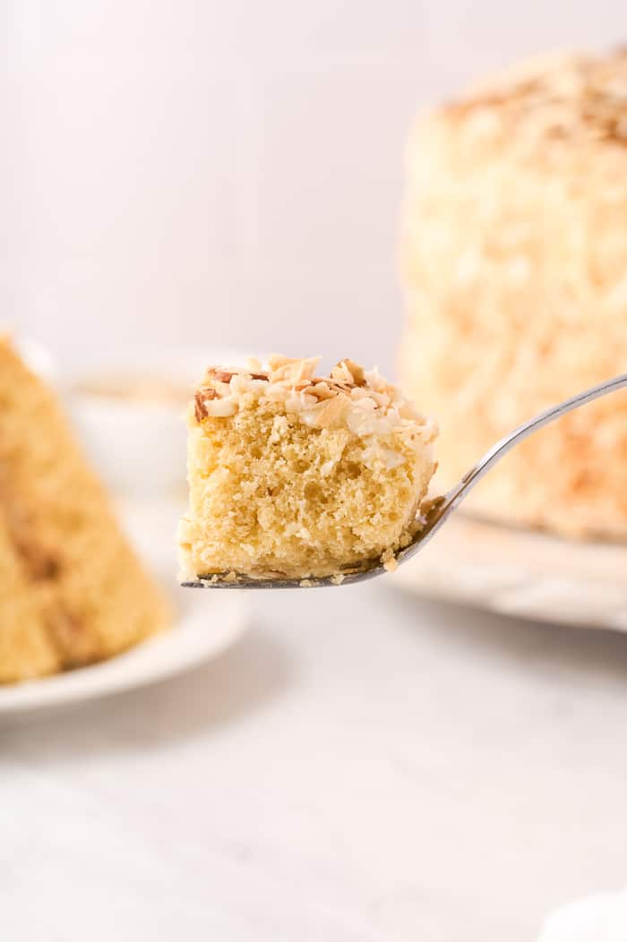 Coconut Almond Cream Cake