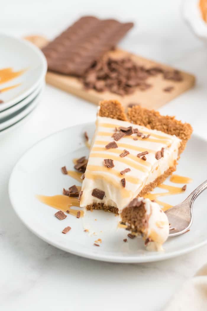 No Bake Caramel Pie