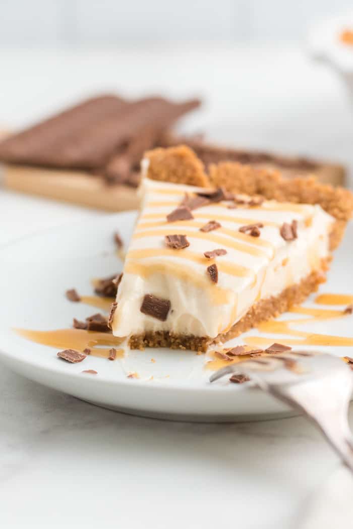 No Bake Caramel Pie