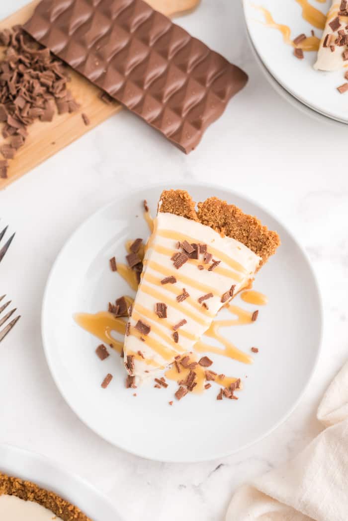 No Bake Caramel Pie