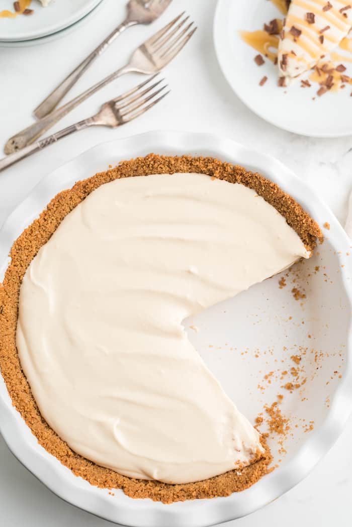 No Bake Caramel Pie