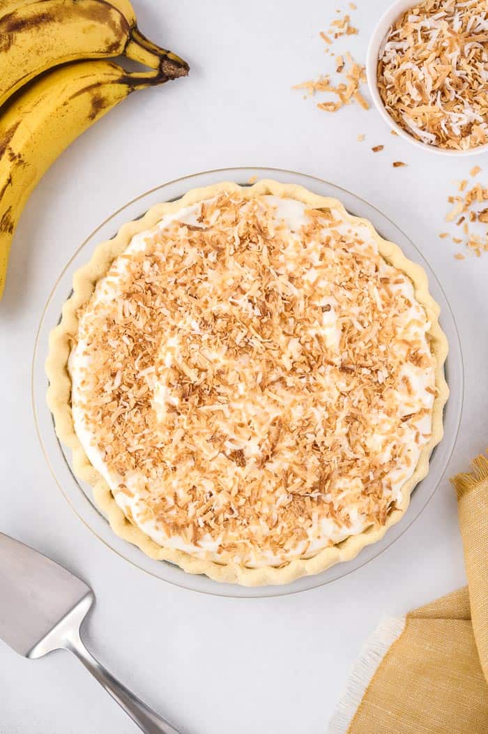 coconut banana cream pie