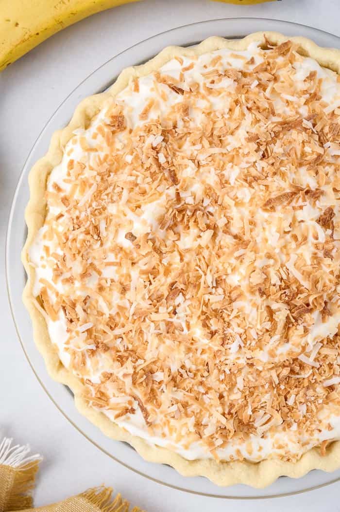 coconut banana cream pie