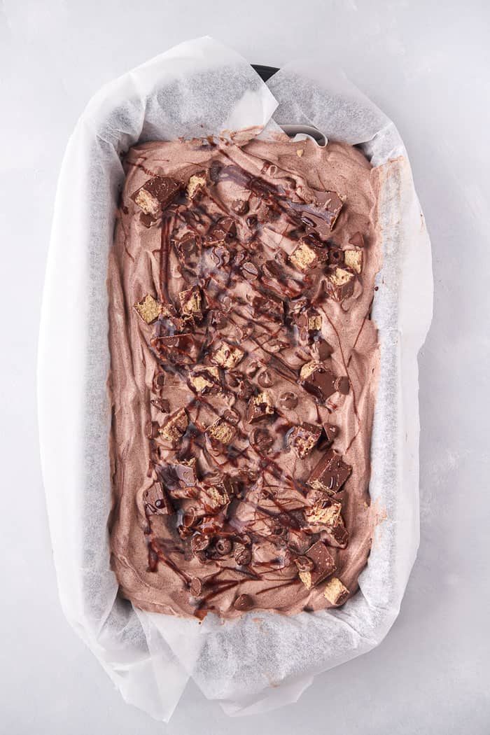 no churn chocolate kit kat ice cream