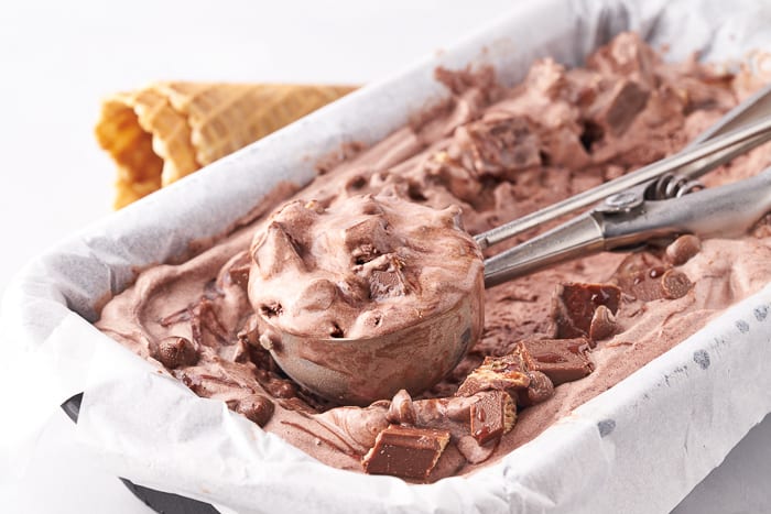 No-Churn Kit-Kat Ice Cream ~ Recipe