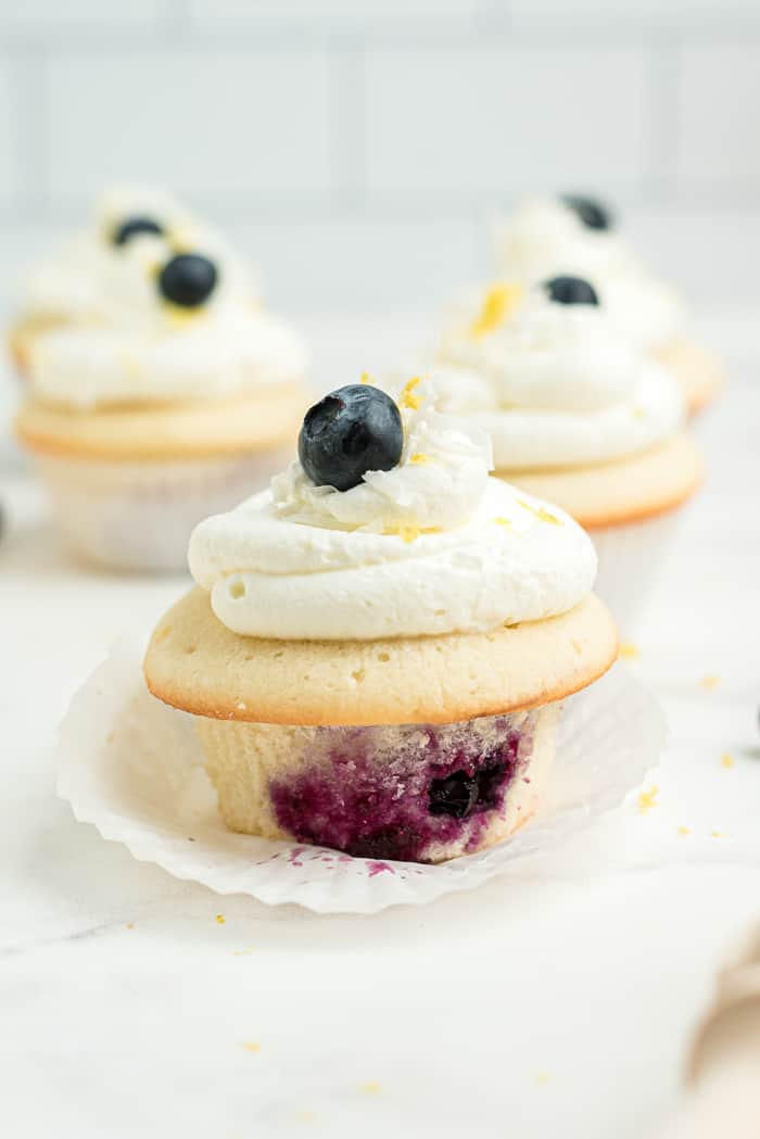 Coconut Blueberry Cupcakes