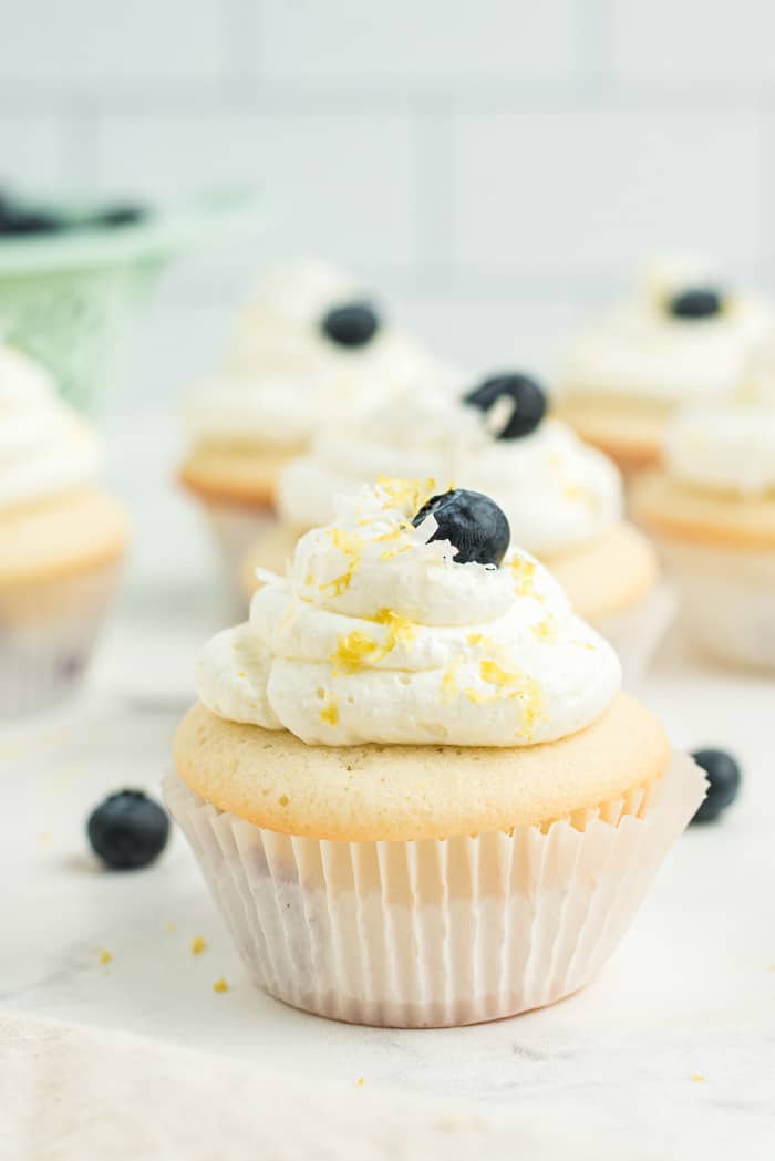 Coconut Blueberry Cupcakes