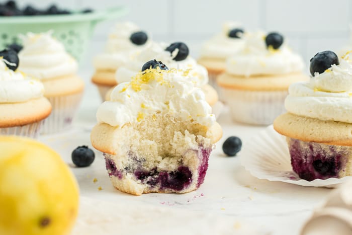 Coconut Blueberry Cupcakes