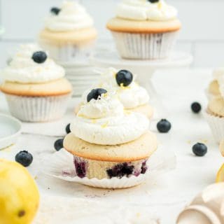 Coconut Blueberry Cupcakes