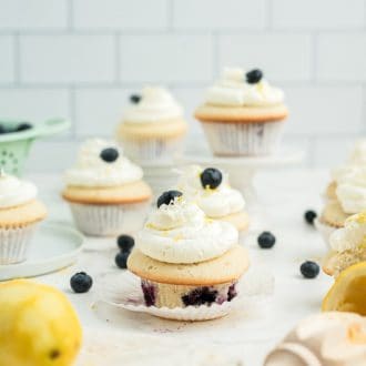 Coconut Blueberry Cupcakes