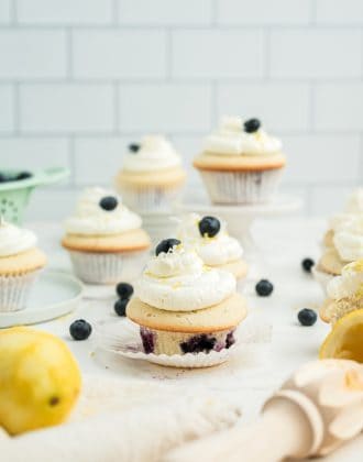 Coconut Blueberry Cupcakes