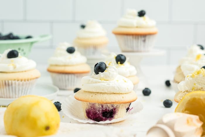 Coconut Blueberry Cupcakes