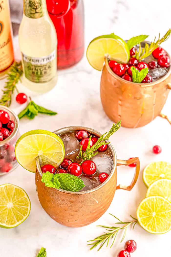 Cranberry Moscow Mules