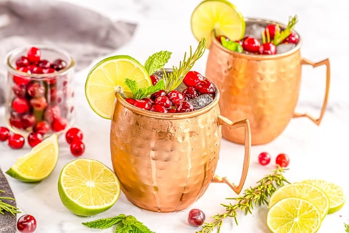 Cranberry Moscow Mules