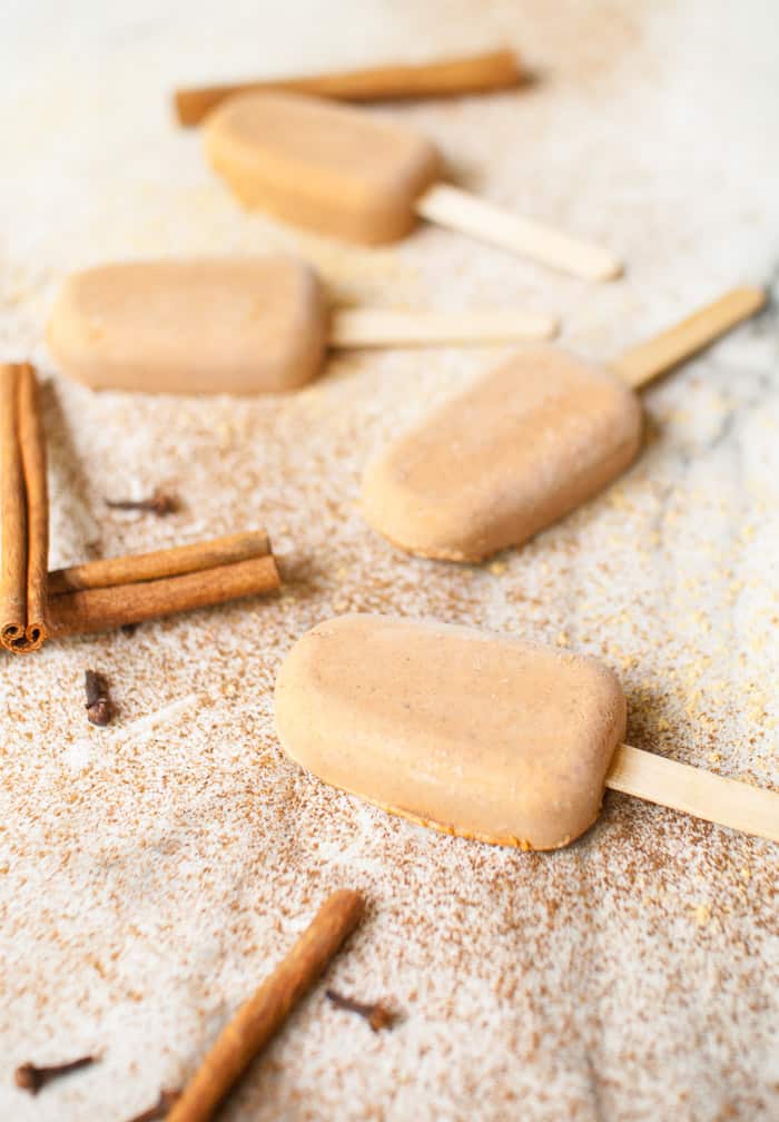 Pumpkin Pie Popsicles