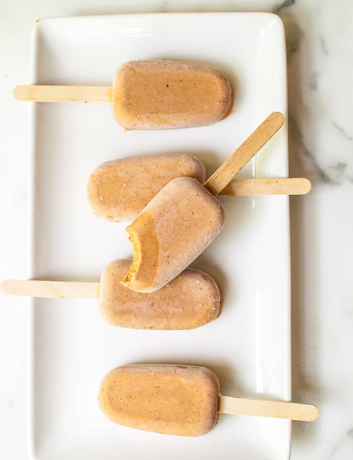 Pumpkin Pie Popsicles