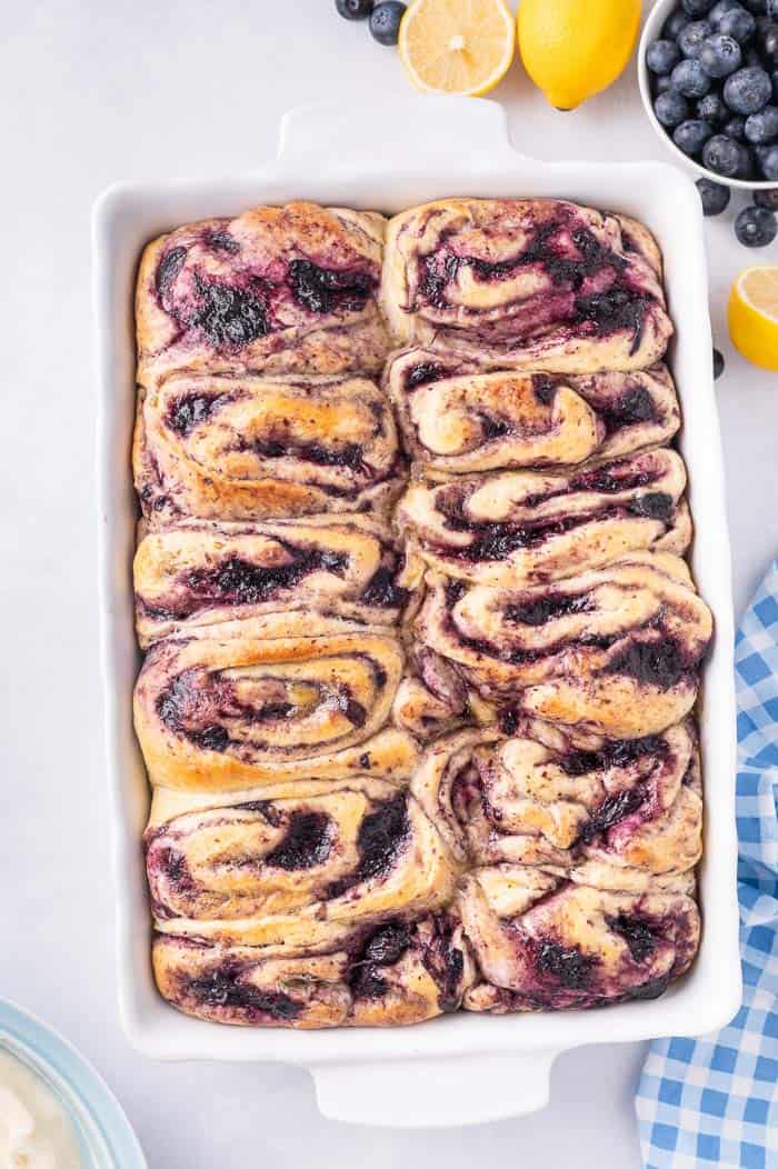 Blueberry Lemon Sweet Rolls