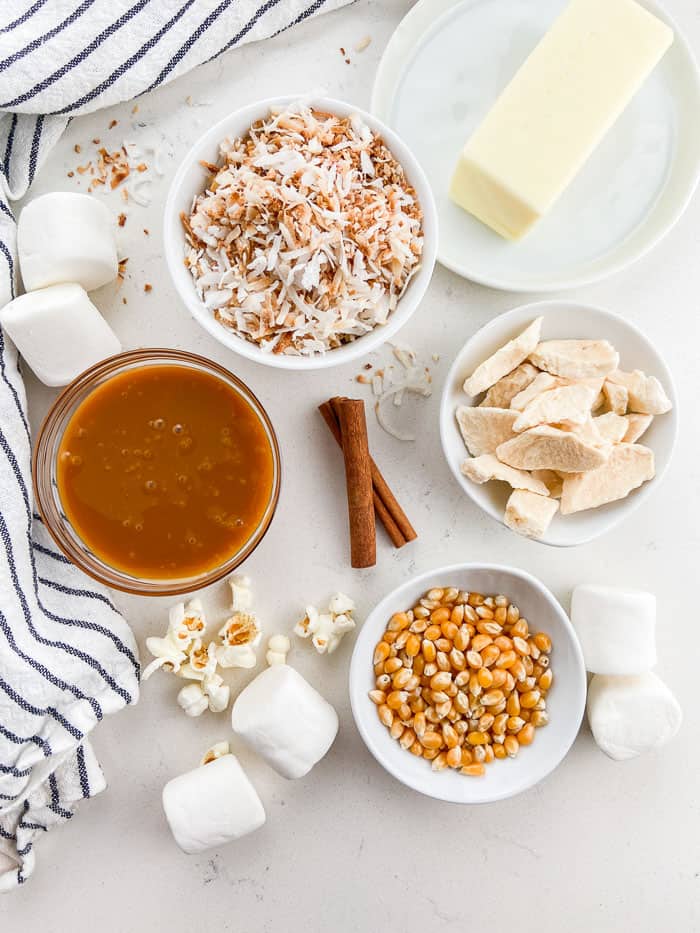 Caramel Apple Popcorn Bars