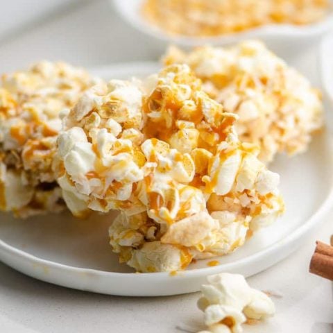 Caramel Apple Popcorn Bars