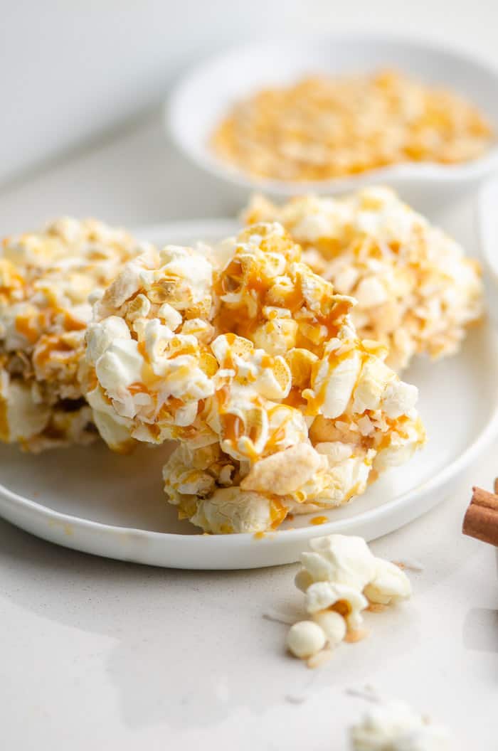 Caramel Apple Popcorn Bars