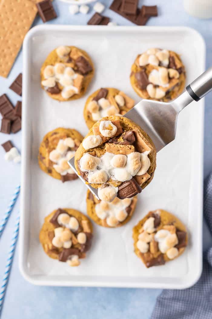 Pumkpin Smores Cookies