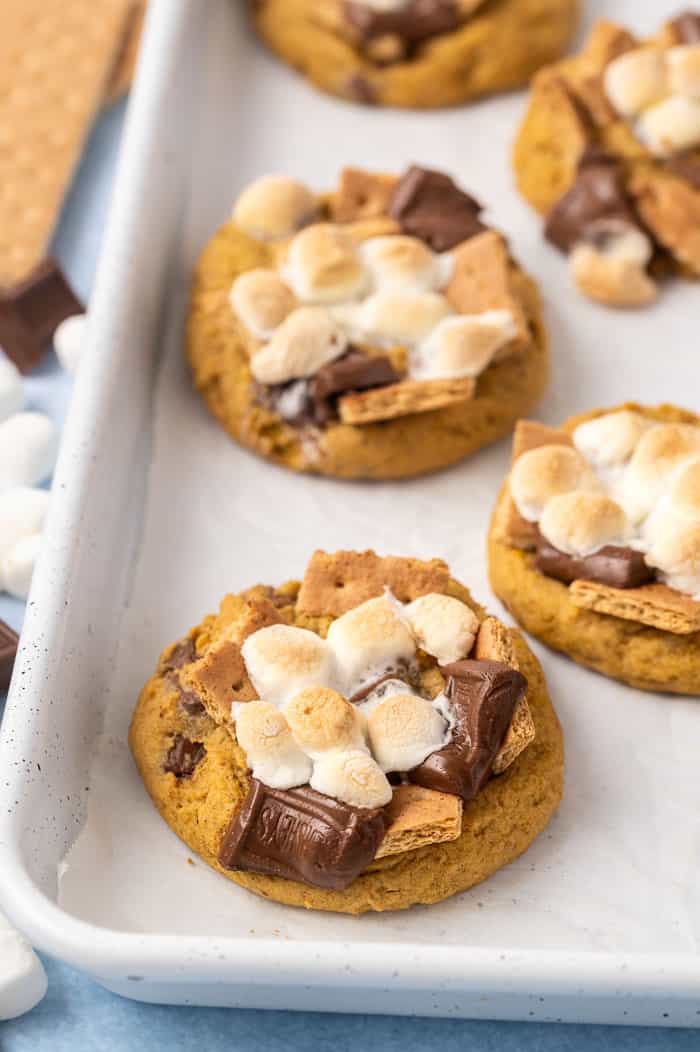 Pumkpin Smores Cookies