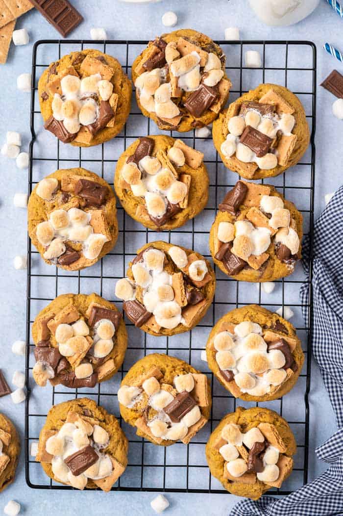 Pumkpin Smores Cookies