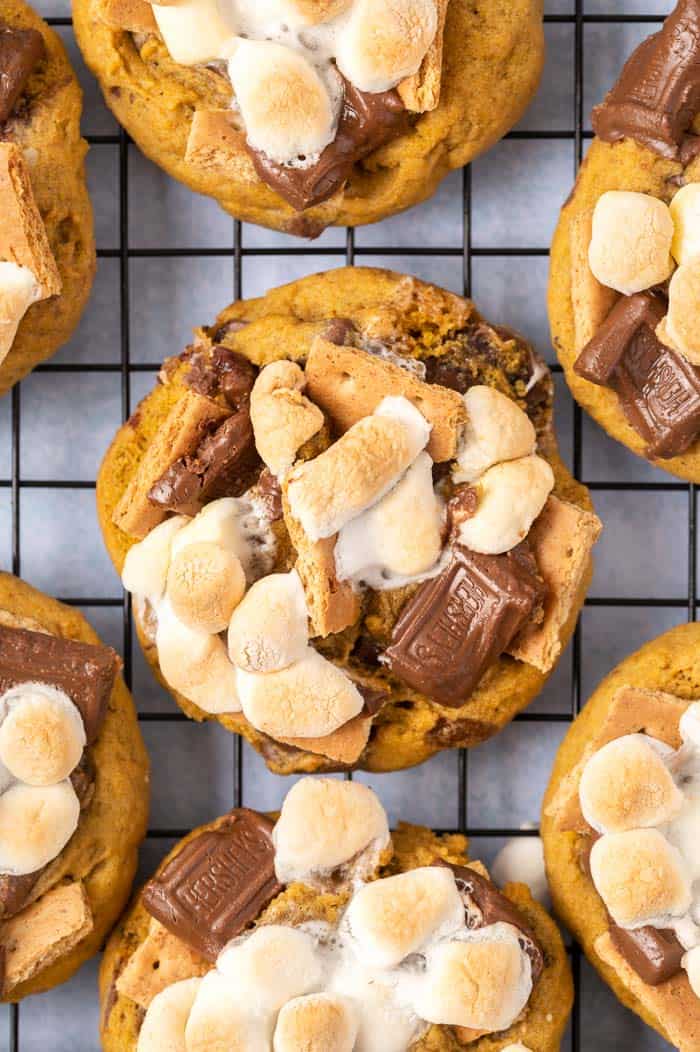 Pumkpin Smores Cookies