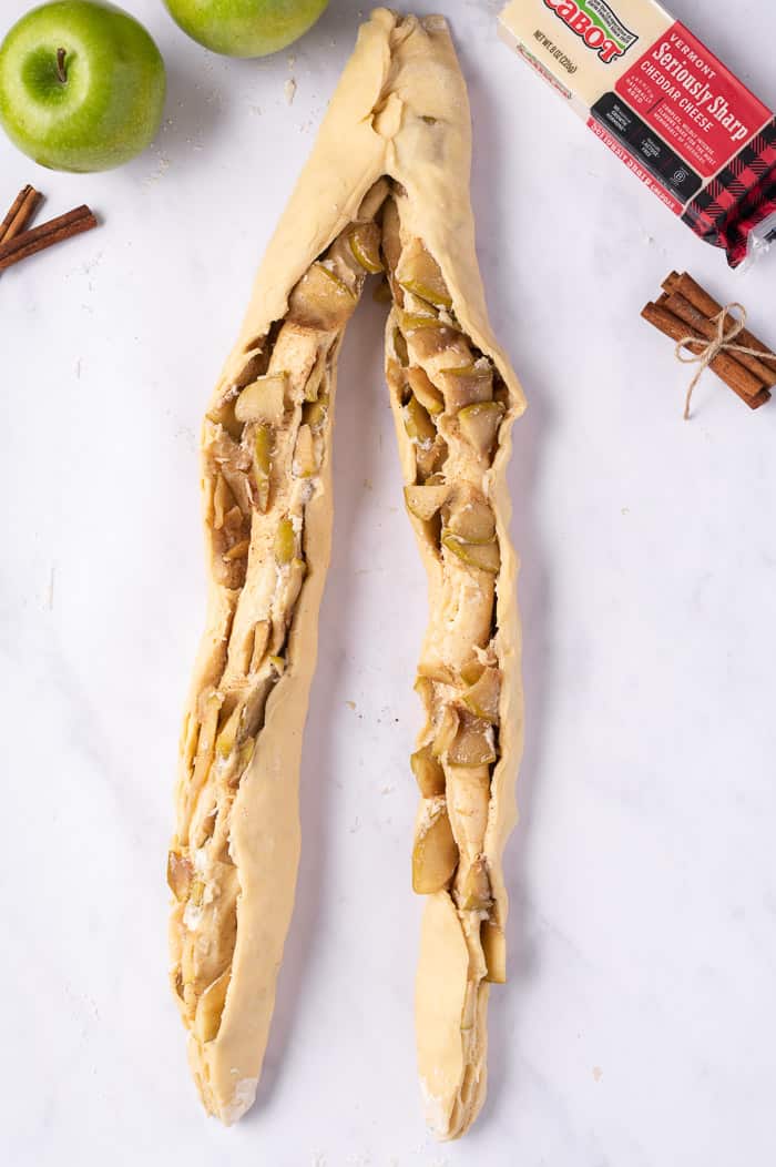 Apple Cheddar Twist Bread