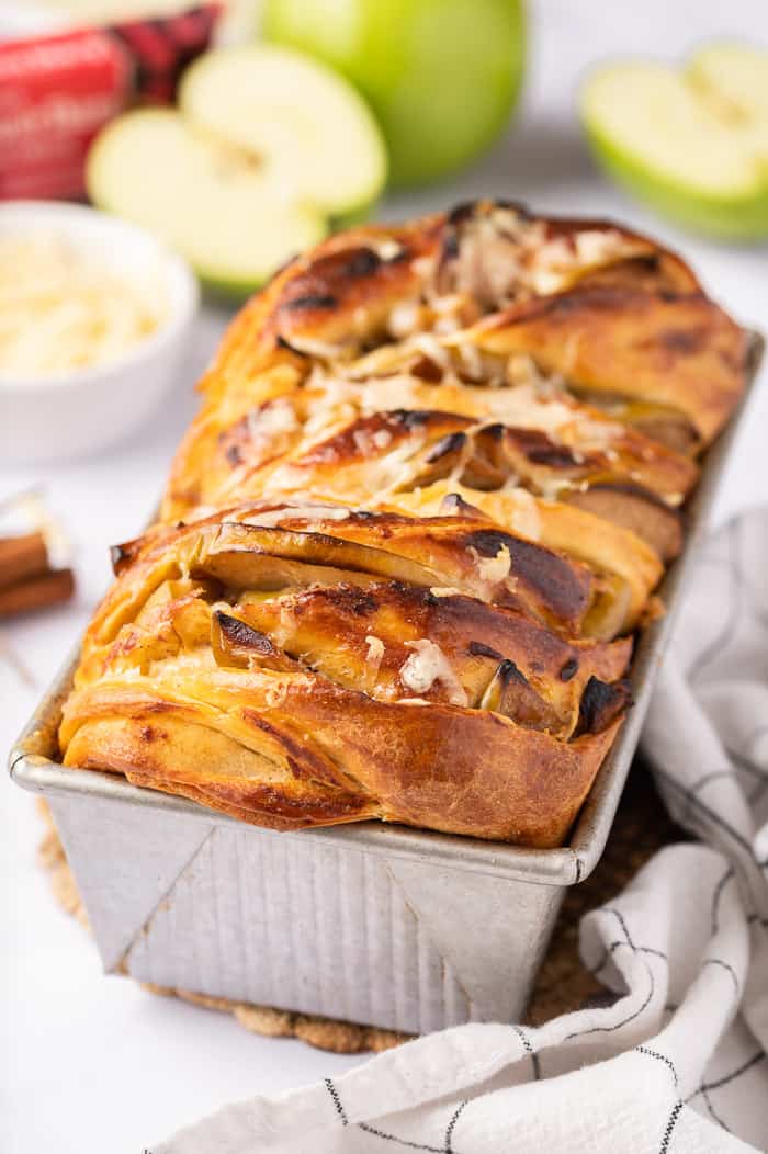 Apple Cheddar Twist Bread