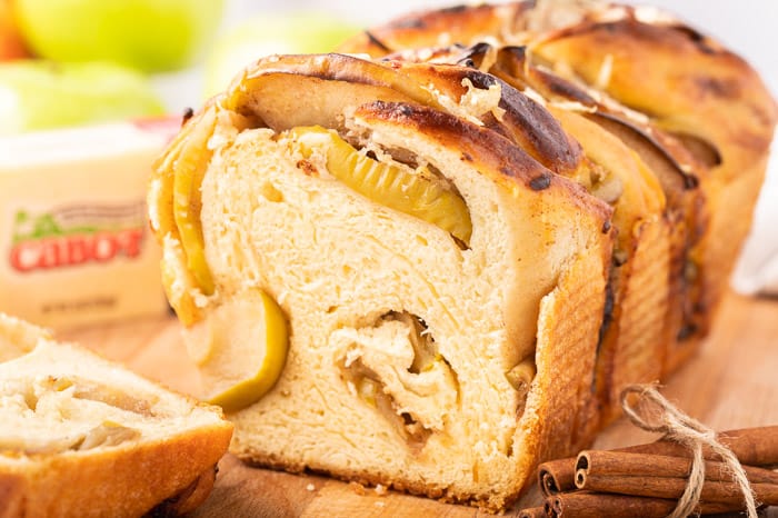 Apple Cheddar Twist Bread