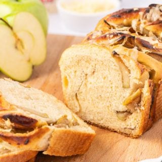 Apple Cheddar Twist Bread