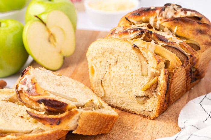 Apple Cheddar Twist Bread