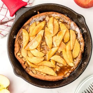 Caramel Apple Dutch Baby Pancakes