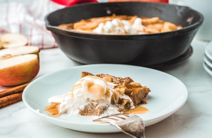 Caramel Apple Dutch Baby Pancakes