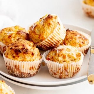 Apple Cheddar Savory Muffins