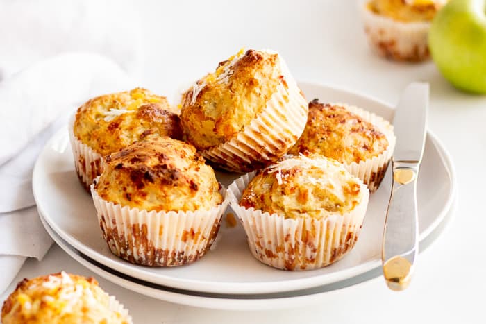 Apple Cheddar Savory Muffins