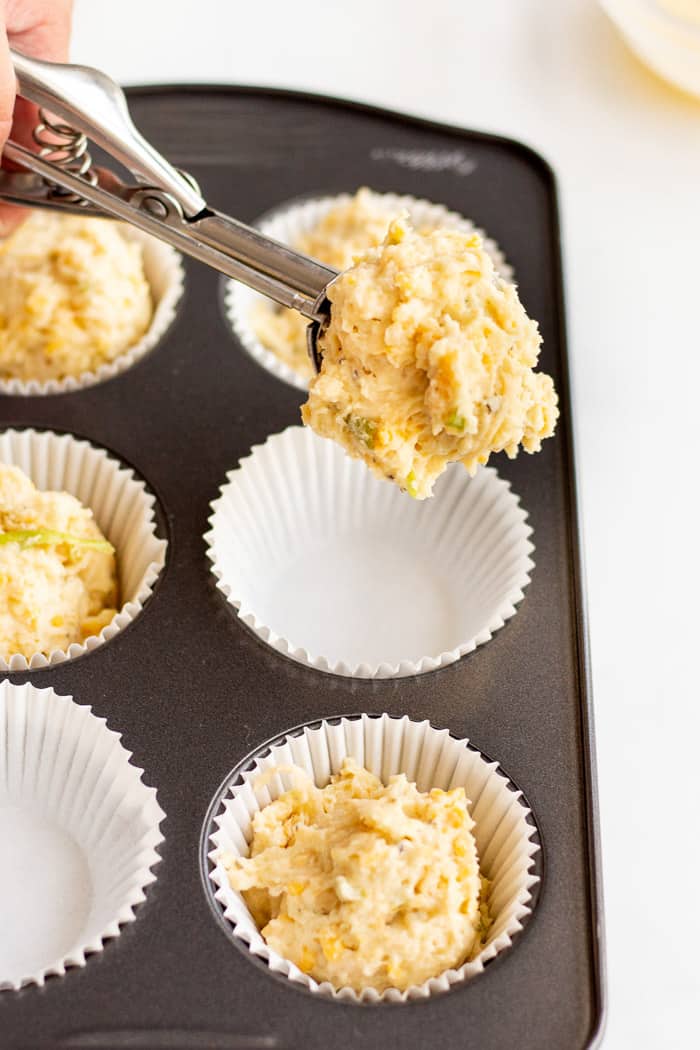 Apple Cheddar Savory Muffins