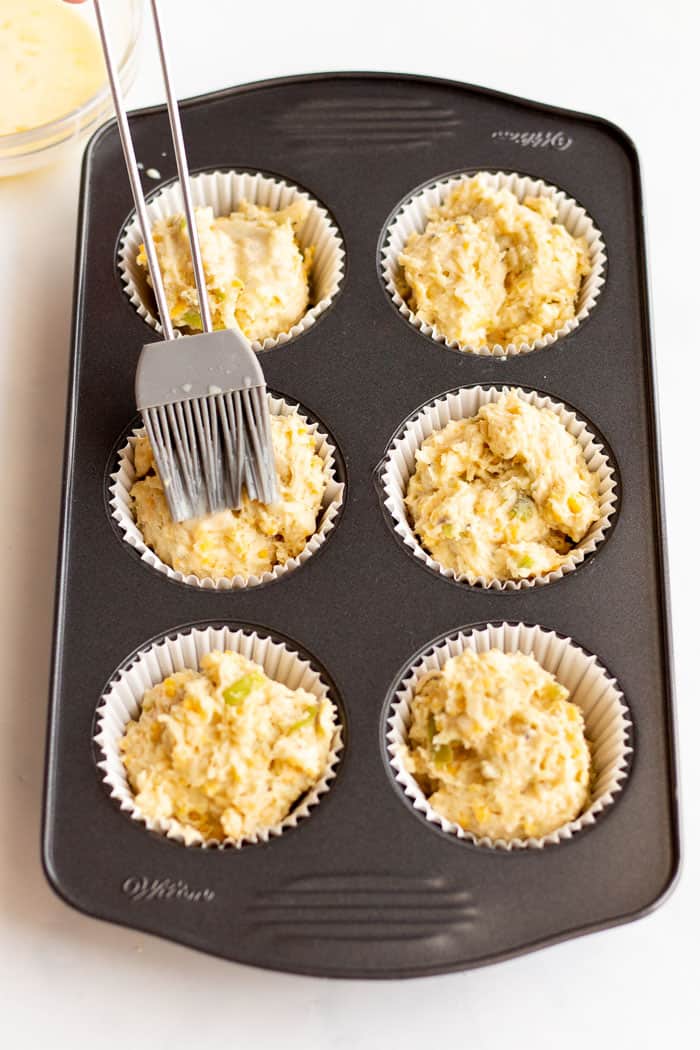 Apple Cheddar Savory Muffins