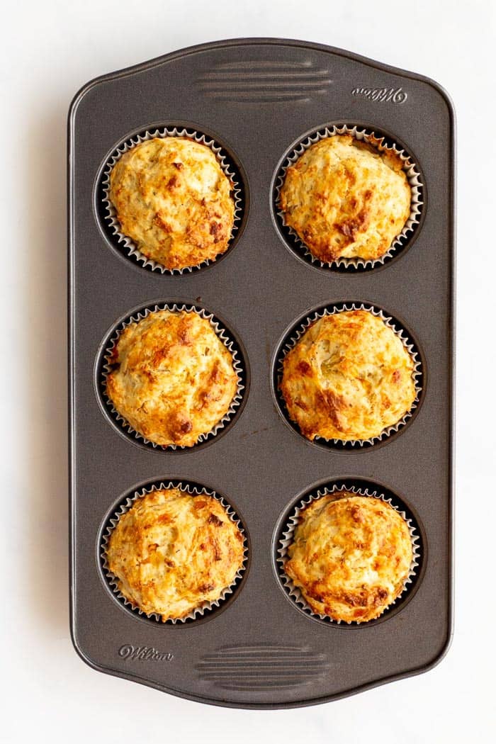 Apple Cheddar Savory Muffins