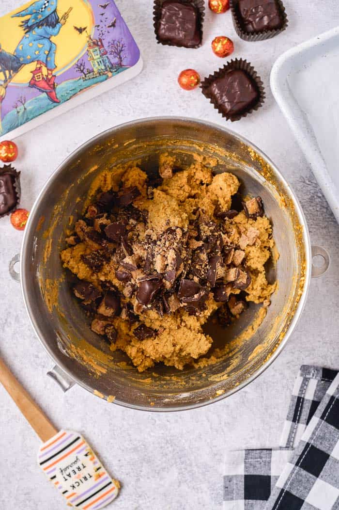 Chocolate Peanut Butter Pumpkin Cookies