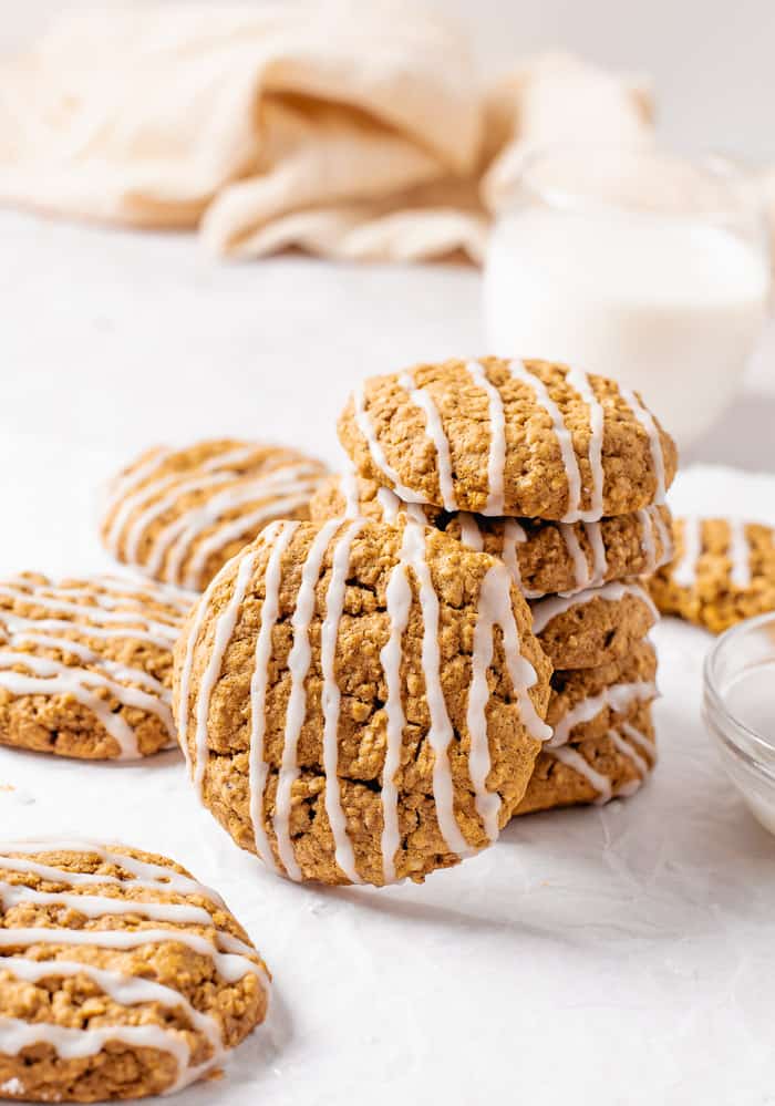 Pumpkin Cake Cookies (Soft Pumpkin Cookies) - Key To My Lime