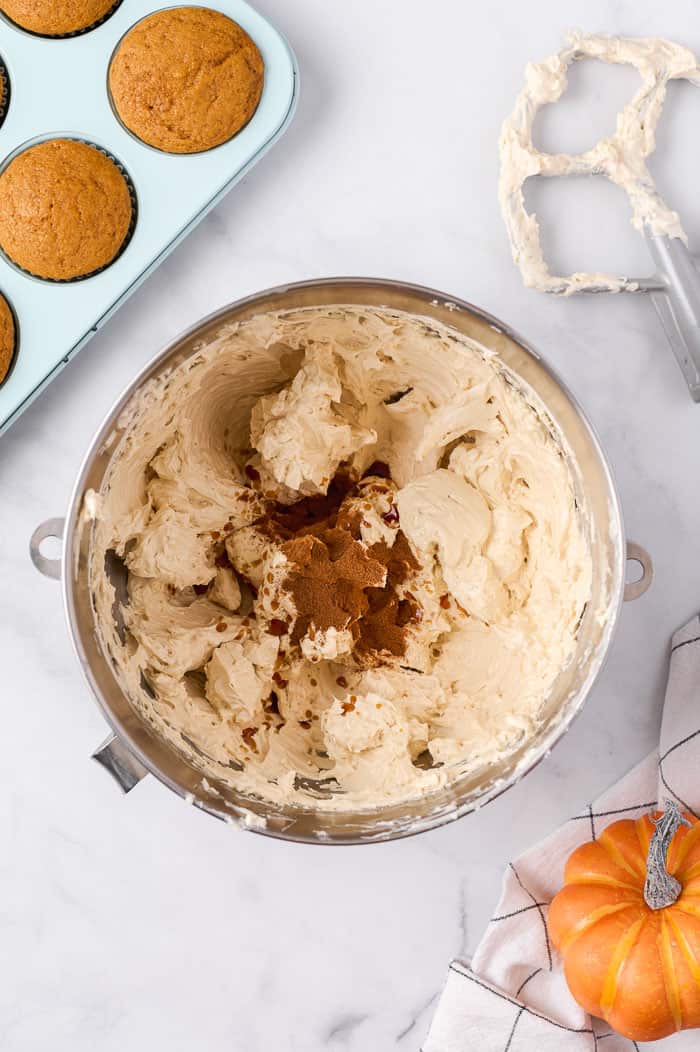 Pumpkin Spice Cupcakes with Brown Sugar Frosting