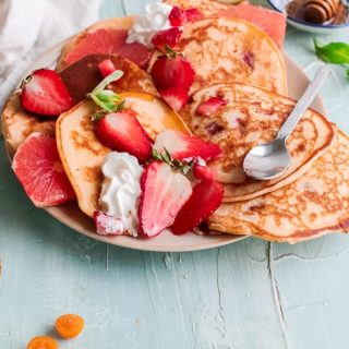 Strawberry Ricotta Pancakes