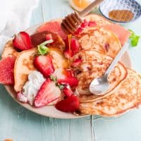 Strawberry Ricotta Pancakes