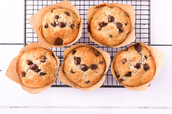 Banana Chocolate Chip Muffins