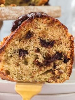 Banana Bundt Cake with Brown Sugar Glaze - Celebrating Sweets
