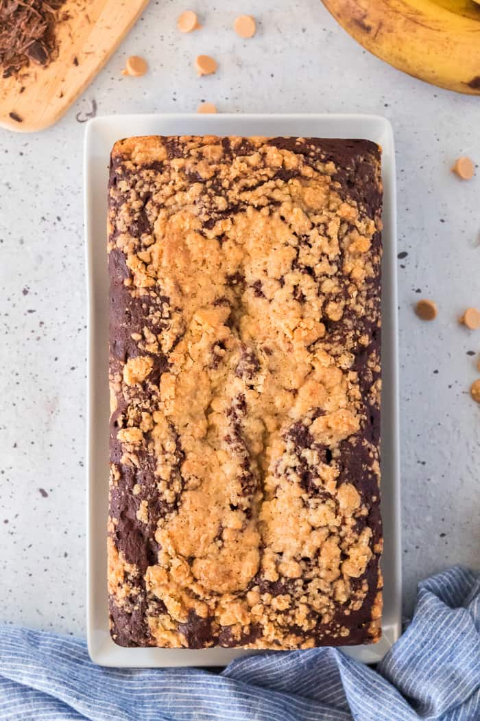 Chocolate Peanut Butter Banana Bread